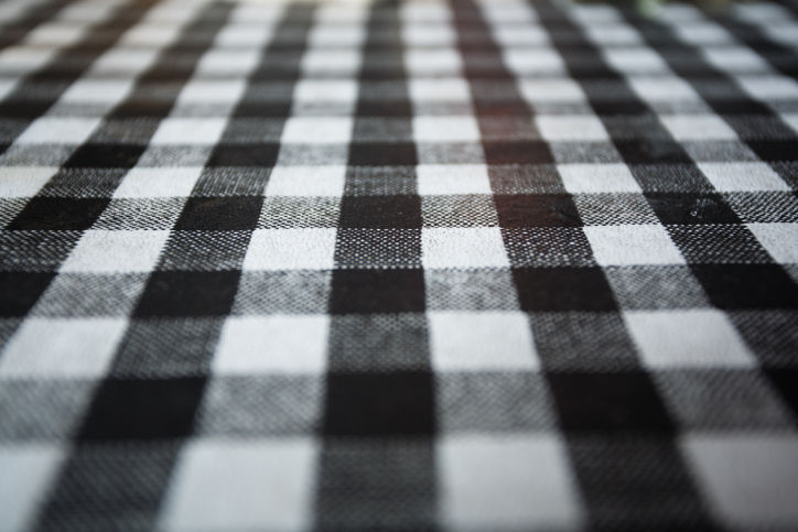 Grab a blanket and use it as a table topper